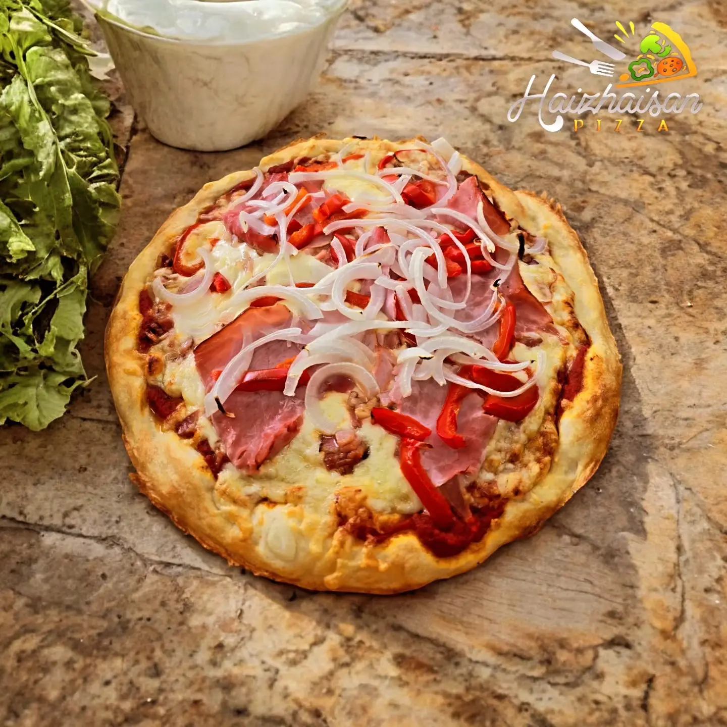 Haizhaisan Pizza, frisch gebacken